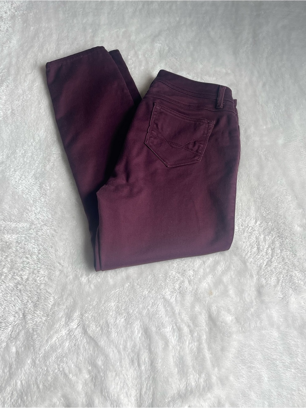 Dress Barn Women’s Skinny Jeans in Deep Wine